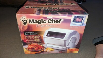 Magic Chef Chicken Magic Chef 8820 Horizontal Twin Rotisserie Oven Brand New Sealed Old ...