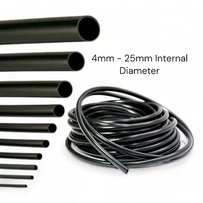 Flexible PVC Cable Sleeving Tubing Wiring Harness Black Automotive Wire Loom