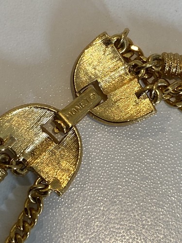 Vintage Monet Multistrand Gold Tone 3 Strand Chain Necklace 27 Inches Long - Picture 7 of 18