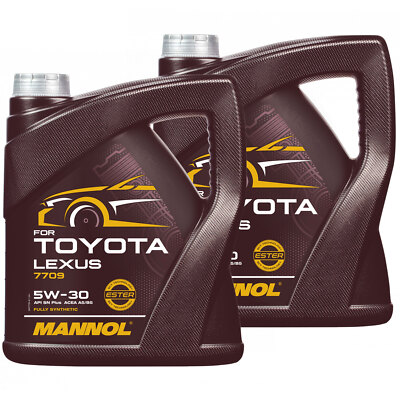 Motoröl MANNOL 5W-30 for Toyota Lexus 2X 4 Liter für Citroen Ford Toyota Renault