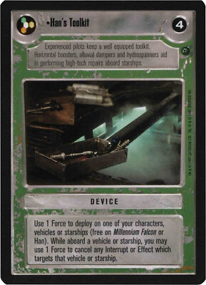 Star Wars CCG Dagobah BB Han's Toolkit