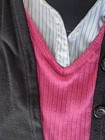 EUC Size 5 Beautees Overlay Pink Black White Girl Top 3/4 Sleeve Shirt — photo 3