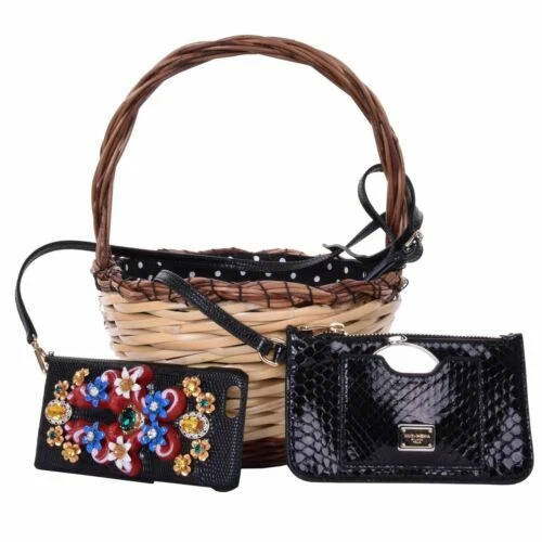 Black Medium Bags & for Straw Exterior Women