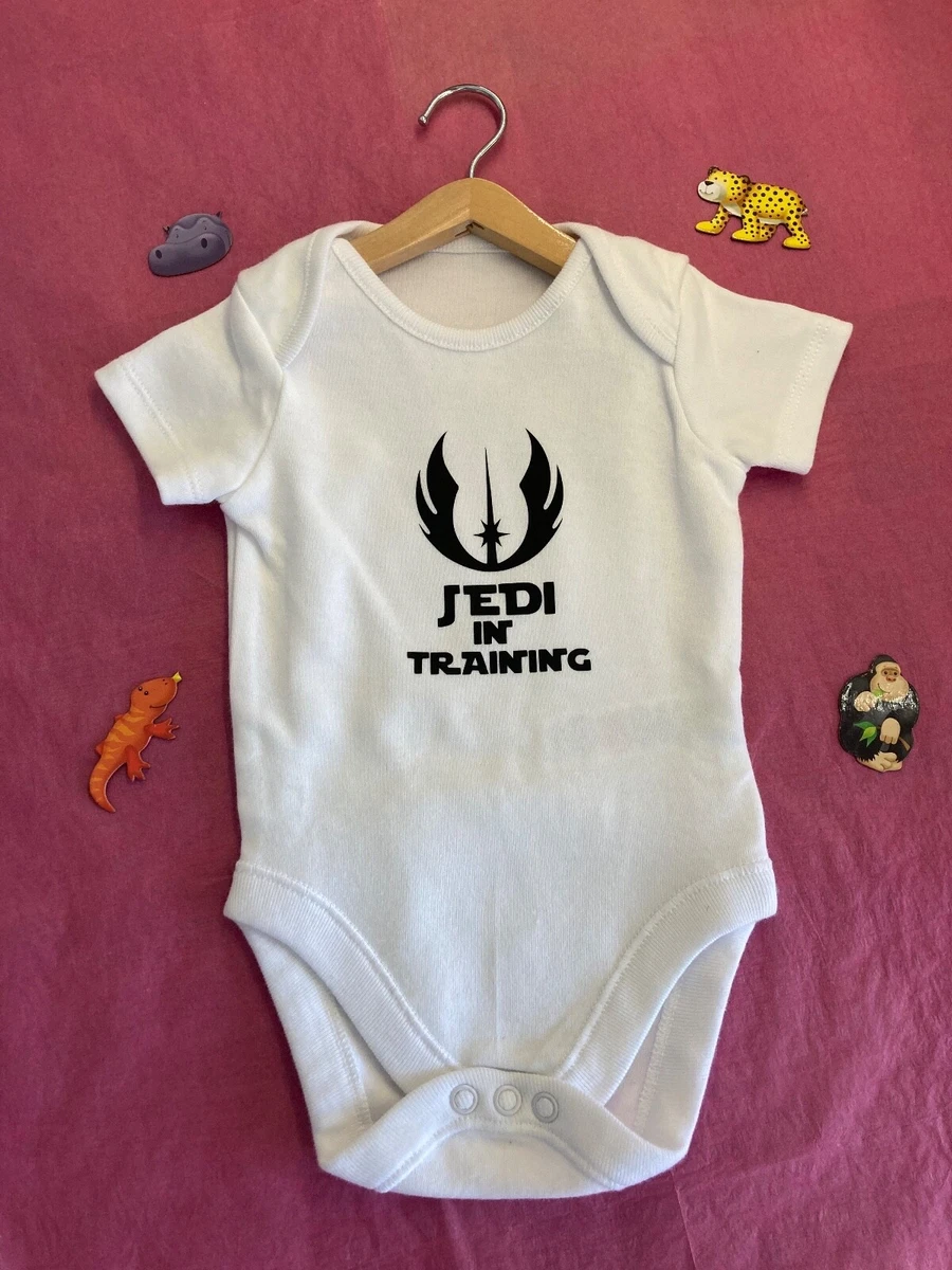 0 3 months bodysuit baby grow boy girl Star Wars inspired Jedi in training new