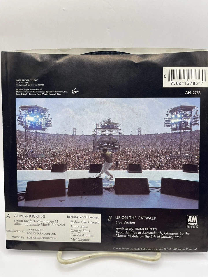 Simple Minds 45 Alive & Kicking / Up On The Catwalk  Mint. - Image 4 of 4