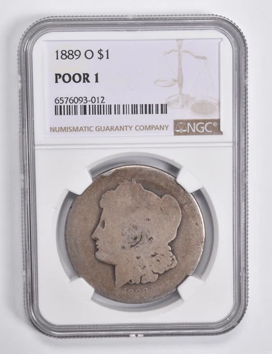 POOR 1 1889-O Morgan Silver Dollar NGC Lowball Low Ball *4627