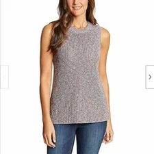 ELLA MOSS WOMEN'S KNIT SWEATER TANK (MOOD INDIGO, XXL)NWT