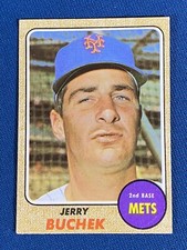1968 Topps Jerry Buchek Baseball Card #277 New York Mets