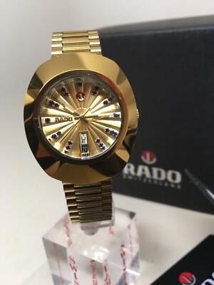 New Rado Diastar R12413344 Original Automatic Gold Plated Swiss