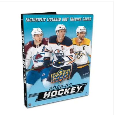 10 lot of 2022-23 Upper Deck Series 1 Hockey Starter Collectible Binder & pages