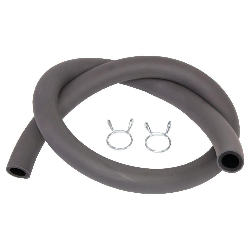 Apico Fuel Pipe 8mm X 13mm Dual Layer OEM Style 0.5 Meter With Clips Grey