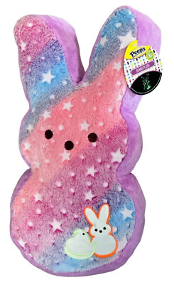 2023 Easter Exclusive Peeps 16  Glow in the Dark Plush Bunny RARE