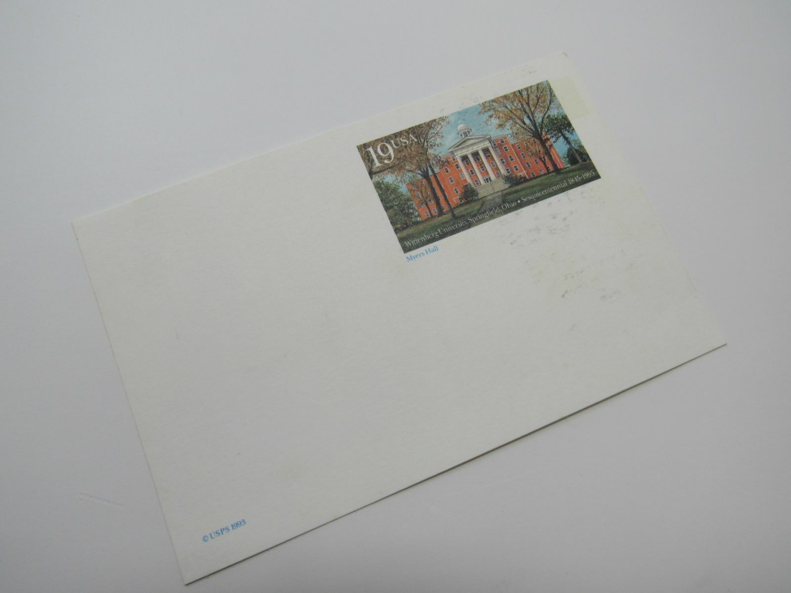 USPS Scott UX175 19c Wittenberg University Mint Never Hinged/MNH Postal Card