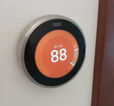 Google Nest Learning Thermostat (3rd Generation) - Stainless Steel, No Wifi