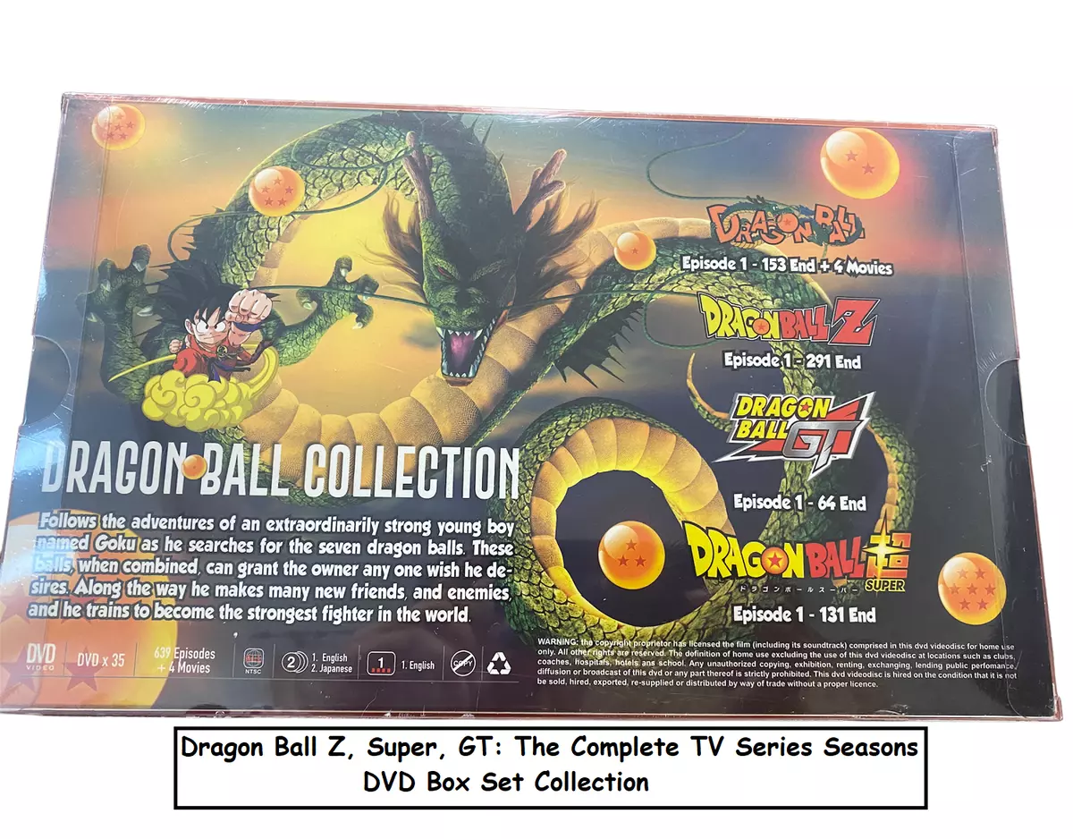 Dragon Ball Complete TV Series + 4 Movies English Dubbed [DVD, 35 Disc Box  Set]