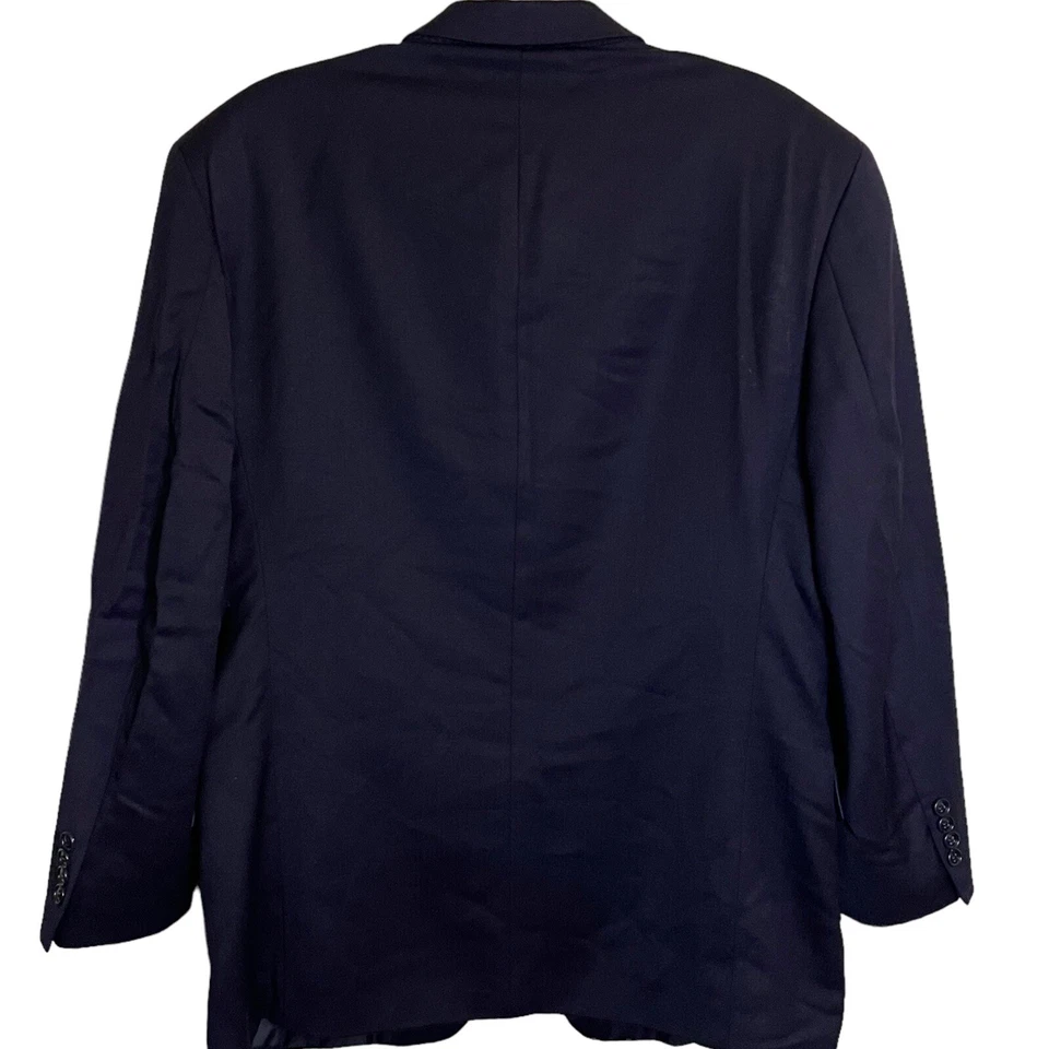 Blazer chaqueta deportiva vintage Jones New York para hombre azul oscuro talla 42 R Golden Fil Foto 3 de 4