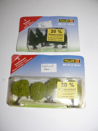 K23 Faller 181434 181413 lote 9 árboles sin usar pista HO N Z | Condition: Gebraucht