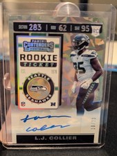 LJ COLLIER 2019 Panini Contenders Rookie Cracked Ice AUTO / AUTOGRAPH #d /23