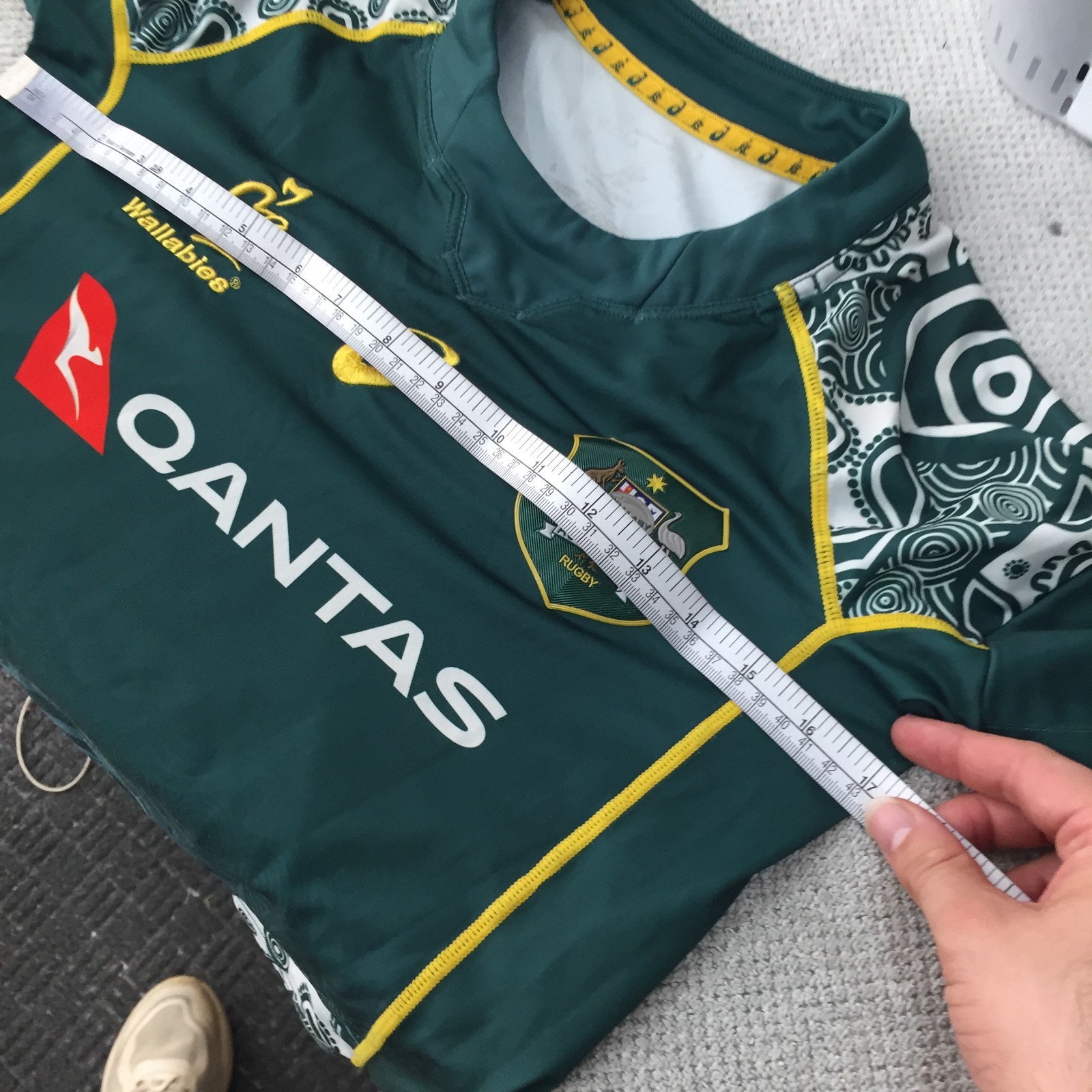 Australian wallabies rugby union jersey kids boys 8 years asics 128025 thumbnail 7