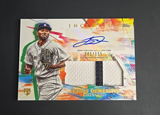 Travis Demeritte 2020 Topps Inception Patch Auto RC  /155 Detroit Tigers-MLB