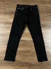 Polo Ralph Lauren Straight Jeans Youth 6 Black Denim Adjustable Waist I38
