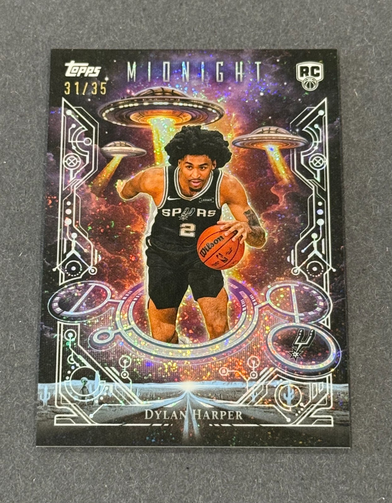 Dylan Harper RC #DD-17 2025-2026 TOPPS Midnight Daydreamers Spurs Rookie /35