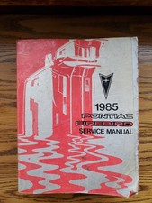 1985 GM Pontiac Firebird Shop Service Manual
