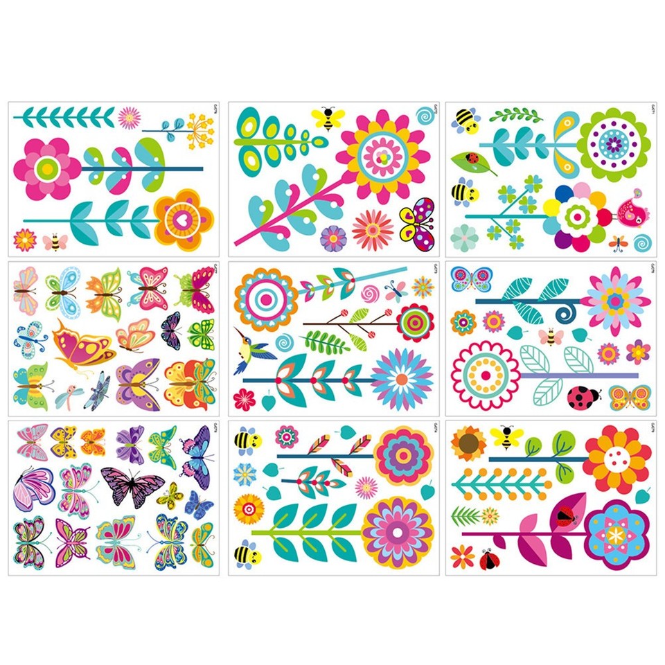 Large Spring Themed Window Clings Reusable Spring Window Clings for Glass Windows Festive Kitchen Decor ...