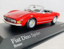 1/43 Fiat Dino Spider red miniature car MINICHAMPS edition 1of4032pcs.