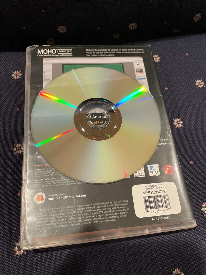 Smith Micro Moho Debut 12 Full Version Windows Mac Animation Software MHD12HDVD - Image 3 of 3