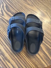 Birkenstock Youth Sandals Sling Back Size 32/205 Black Made In Germany