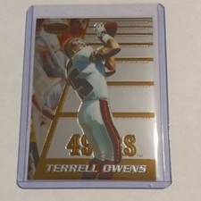 Topps 1996 Bowman's Best Terrell Owens #147 Rookie San Francisco 49ers NFL Card. rookie card picture