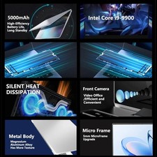 New 15.6" Laptop Black Intel Core i9 16GB RAM 2048GB SSD Ultra Slim Gaming Lapto — image 4
