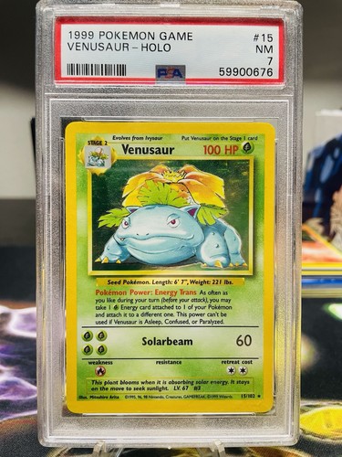 Venusaur graded PSA 7 for sale on eBay