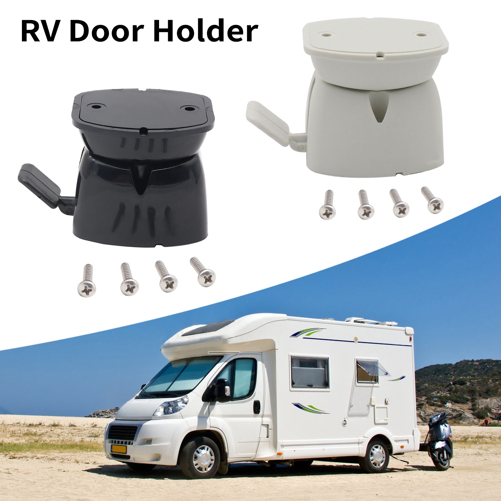 RV Door Catch Nylon Door Holder With Screws Door Stop For Trailer Boa;;