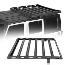 Steel Roof Rack Basket Waluminum Cross Bars For 2007-2018 Jeep Wrangler Hardtop
