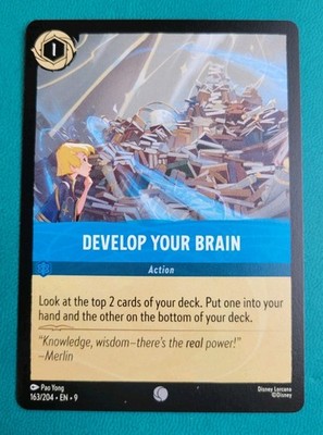 Disney Lorcana TCG - Fabled: Develop Your Brain (163/204) - Common - Near Mint 