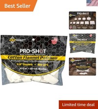 Pro-Shot 500 Count Cotton Flannel Gun Cleaning Patches - 3/4 Inch, Made in USA