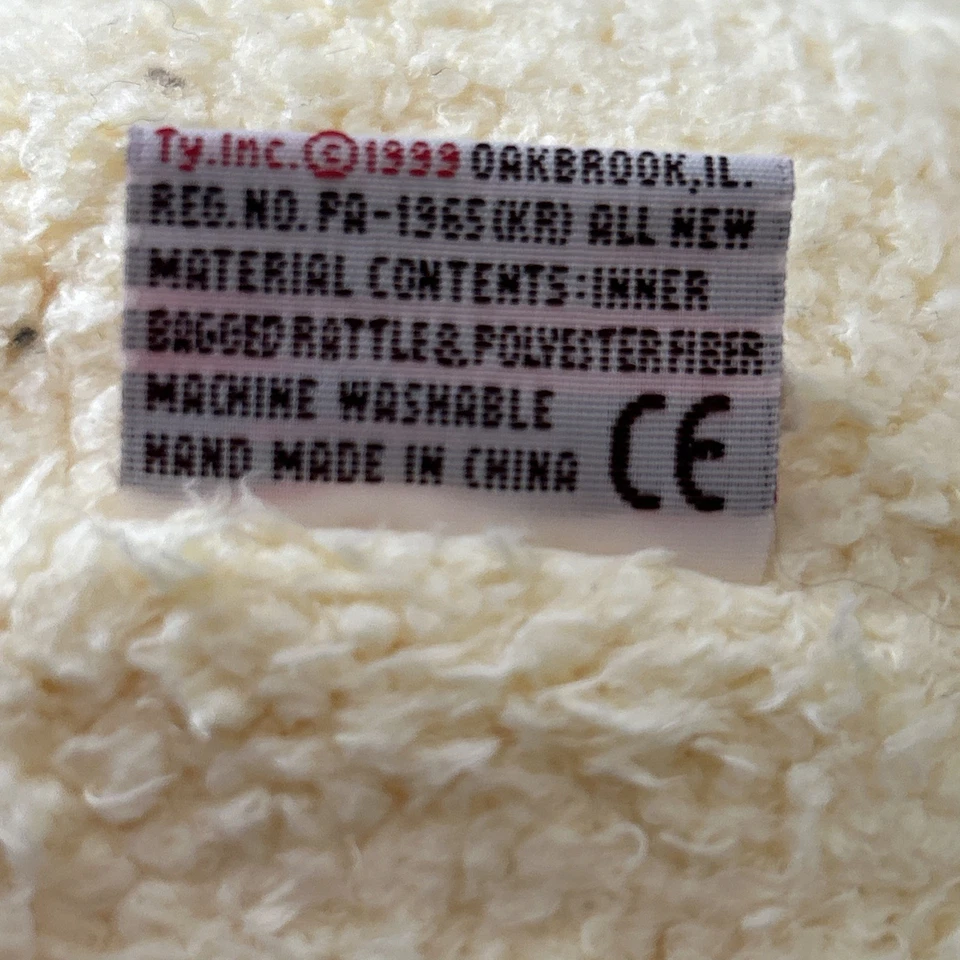 Ty Baby Dogbaby Almohada Pal 12" Peluche Sonajero Juguete Foto 4 de 4