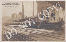RPPC-Cumberland MD-Brewery-Brewing-Railroad-Train-Allegany County-Maryland-RP