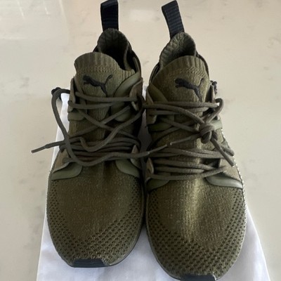 PUMA Tsugi Blaze Evoknit Olive Green Men's Athletic Sneakers 364408-03