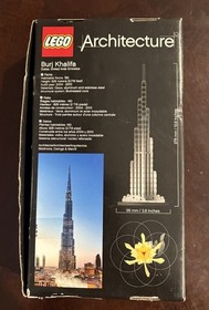 Lego Architecture Burj Khalifa 21031 Preowned With Manual And All Pieces