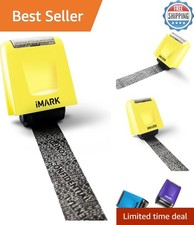 Yellow Privacy Roller Stamp for Identity Theft Protection - Compact  Versatile