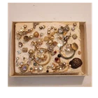 Mixed Vintage Costume Jewelry Lot Multicolor 50+ pcs Earrings & Pins.