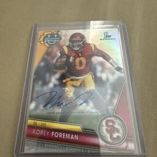2023 Bowman University - Prospect Autographs Refractor #190 Korey Foreman /499