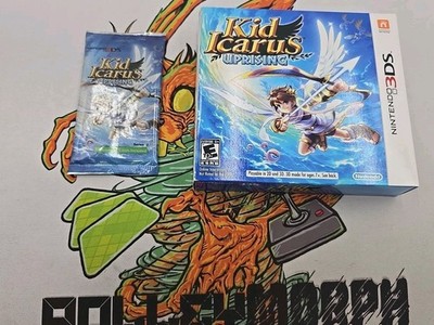 Kid Icarus: Uprising (Nintendo 3DS, 2012) In Box - Tested Working W. Cards  