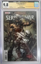 Conan: Serpent War #1 Finch Variant (2020) white pages CGC 9.8 Finch SIG W/COA