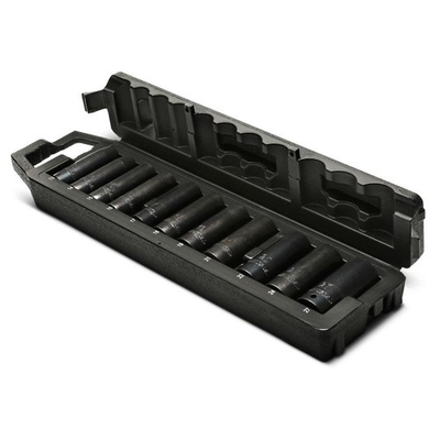 #ad Husky 1 2 in. Drive Metric Deep Impact Socket Set w Storage Case 11 Piece $24.95