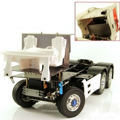 Aluminum Alloy Radio Tray Cab Floor Board Upgrade for 1/14 Tamiya RC Tractor Car