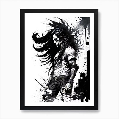 Nekromant 1 Kunstdruck gerahmt Wandbild Poster Leinwanddruck Bild